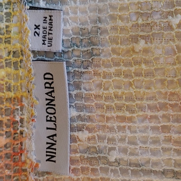 NWOT Women's Colourful Mesh Top Size 2X - Picture 7 of 15